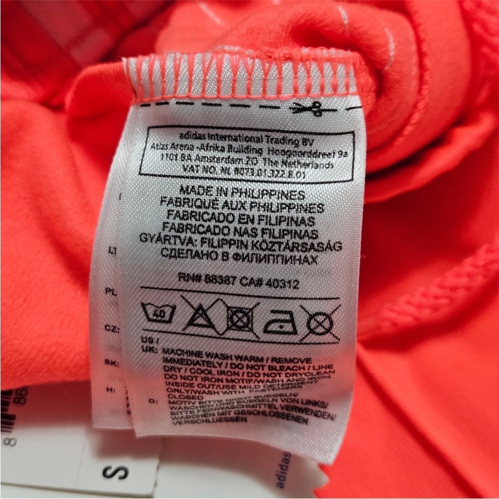 RETRO Adidas Originals Firebird Track Pant Coral/White BRAND NEW - Picture 10 of 12